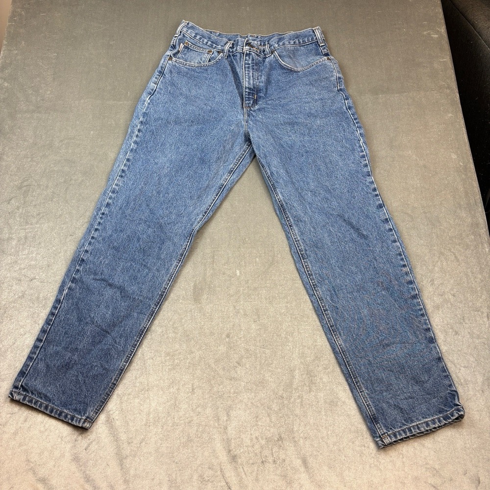 Carhartt B17 Relaxed Fit Jeans‎ Blue Denim Workwear 35x30 Straight Leg